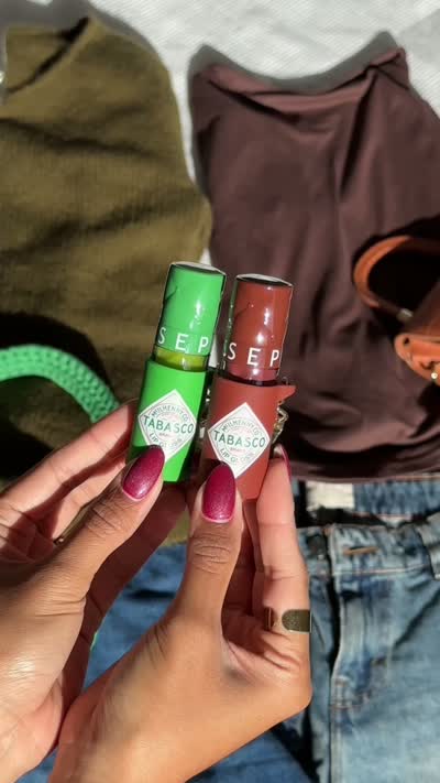 Sephora Collection x Tabasco lip balm UGC video